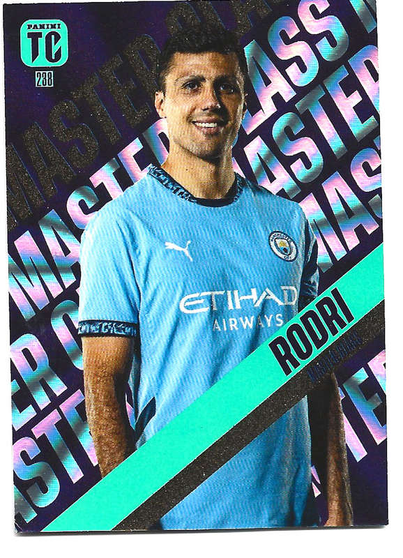 RODRI - PANINI `TOP CLASS` 2025 COLLECTION - FOIL MASTERCLASS TRADING CARD 238