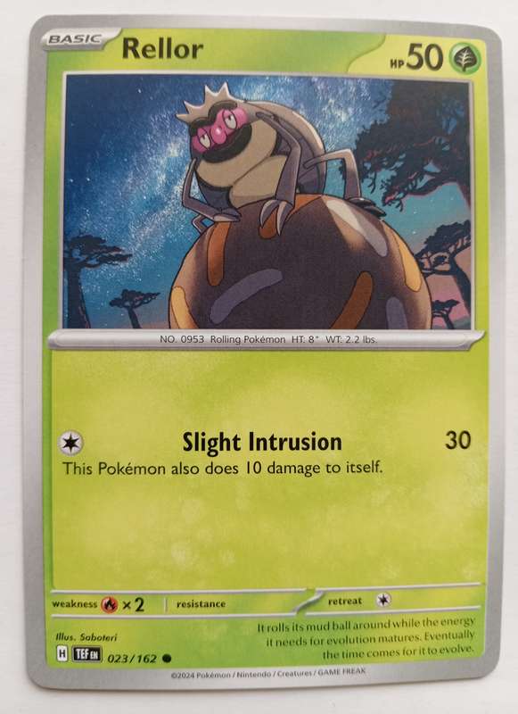RELLOR - POKEMON NINTENDO TEMPORAL FORCES 2024 - COMMON TRADING CARD 23/162