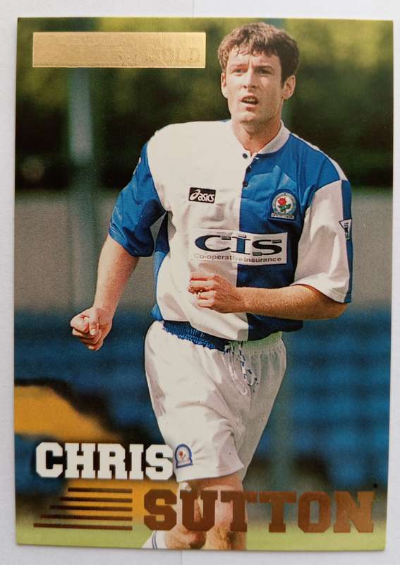 CHRIS SUTTON (Blackburn) - TOPPS PREMIER GOLD COLLECTION 1996/97 - TRADING CARD CARD 23 of 161