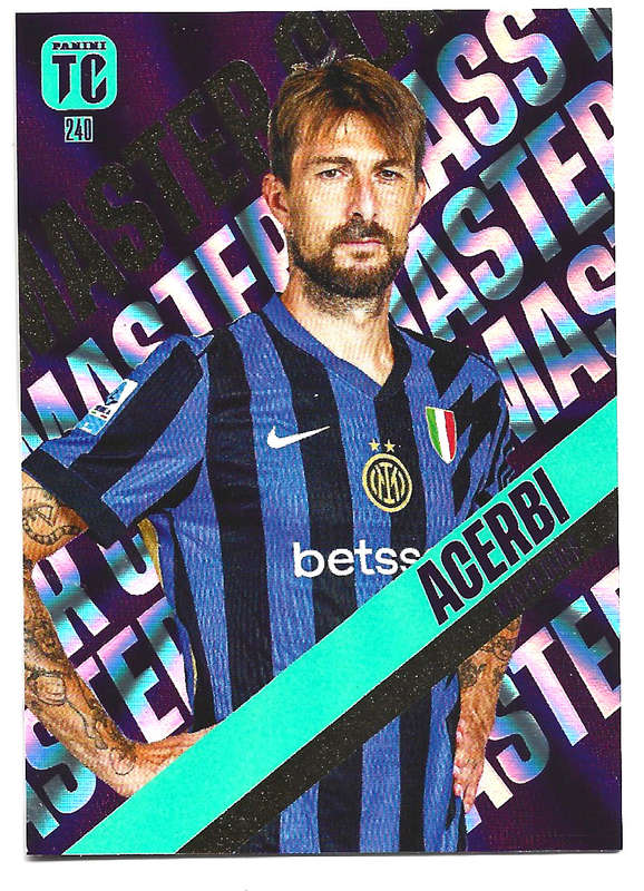 FRANCESCO ACERBI - PANINI `TOP CLASS` 2025 COLLECTION - FOIL MASTERCLASS TRADING CARD 240