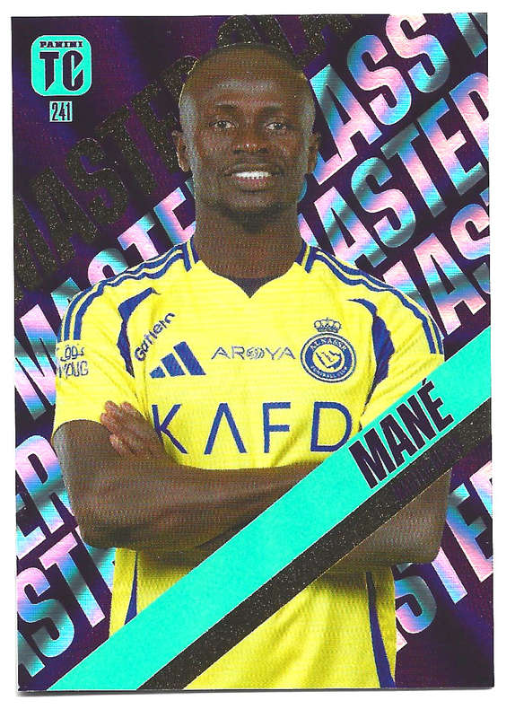 SADIO MANE - PANINI `TOP CLASS` 2025 COLLECTION - FOIL MASTERCLASS TRADING CARD 241