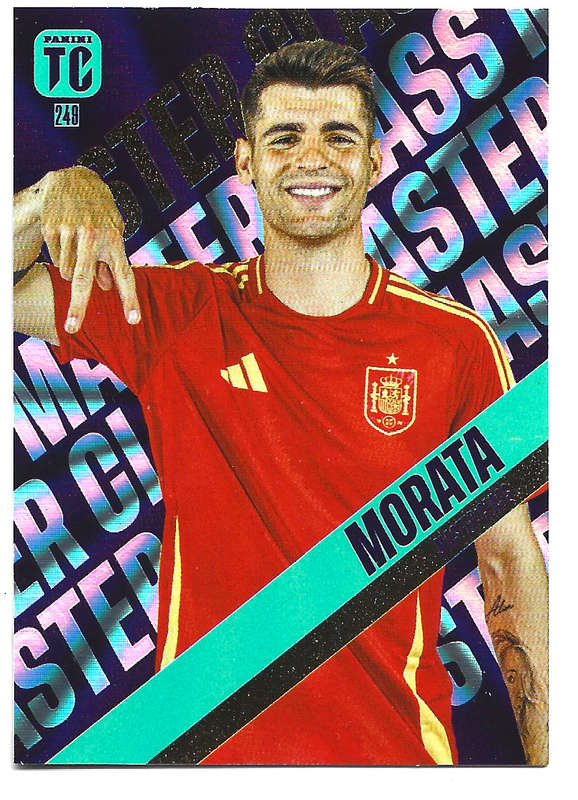 ALVARO MORATA - PANINI `TOP CLASS` 2025 COLLECTION - FOIL MASTERCLASS TRADING CARD 249