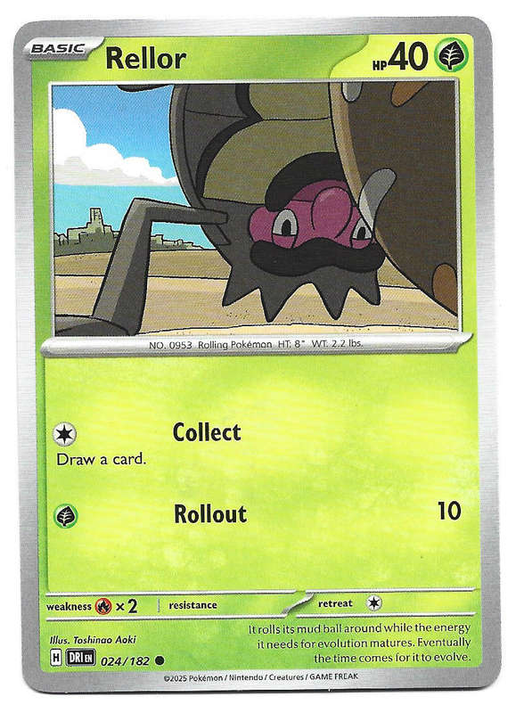 RELLOR - COMMON  24/182  POKEMON TCG DESTINED RIVALS TRADING CARD