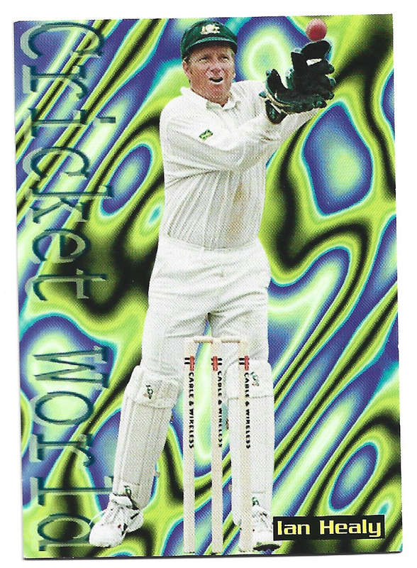 IAN HEALY (Australia) - 1996 SPORTS DECK CRICKET CARD COLLECTION -  TRADING CARD 24