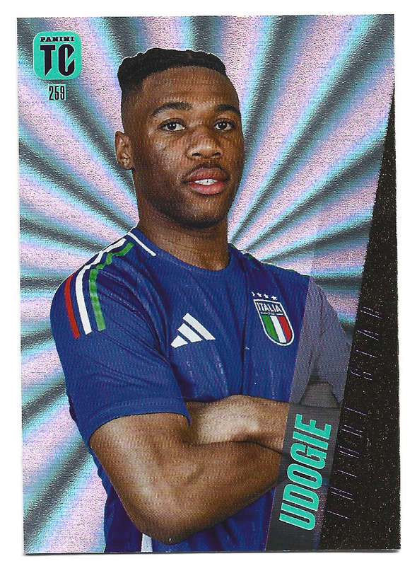 DESTINY UDOGIE - PANINI `TOP CLASS` 2025 COLLECTION - FOIL FUTURE STAR TRADING CARD 259