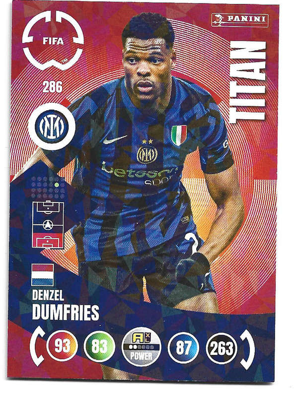 DENZEL DUMFRIES - PANINI CLUB WORLD CUP 2025 - FOIL MAGICIAN TRADING CARD 286