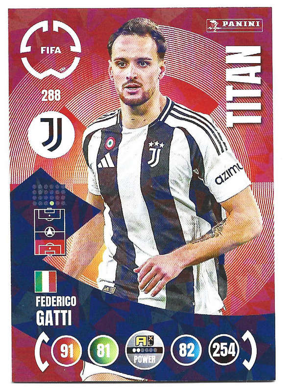 FEDERICO GATTI - PANINI CLUB WORLD CUP 2025 - FOIL MAGICIAN TRADING CARD 288