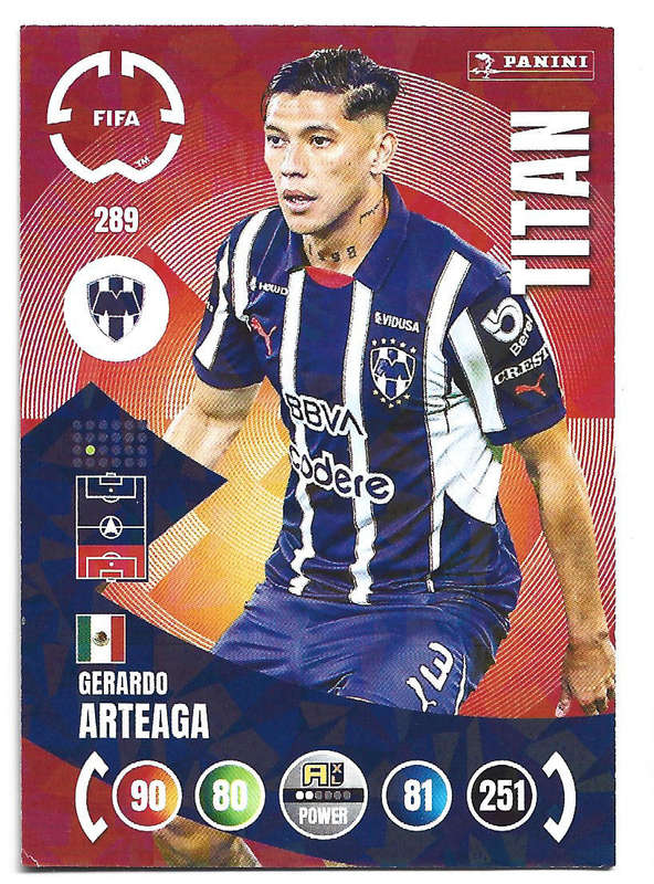 GERARDO ARTEAGA - PANINI CLUB WORLD CUP 2025 - FOIL MAGICIAN TRADING CARD 289