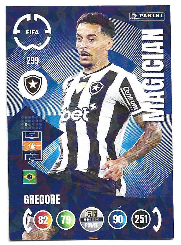 GREGORE - PANINI CLUB WORLD CUP 2025 - FOIL MAGICIAN TRADING CARD 299
