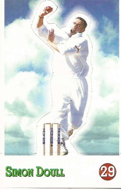 SIMON DOULL - SELECT CRICKET 1997/98 STICKER COLLECTION - RARE "POP-UP" TRADING CARD 29