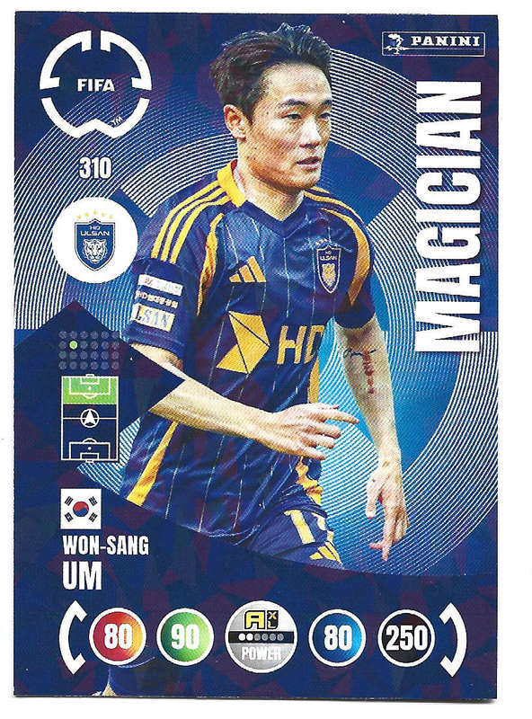 WON-SANG UM - PANINI CLUB WORLD CUP 2025 - FOIL MAGICIAN TRADING CARD 310