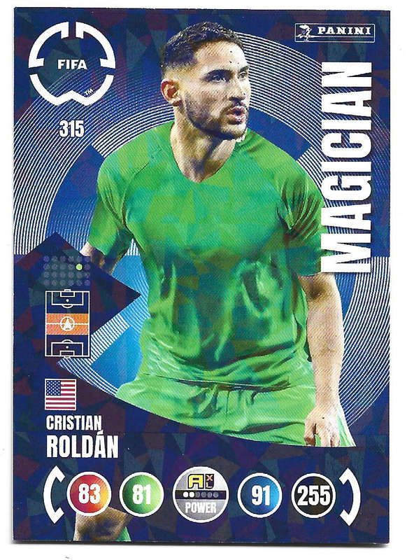CRISTIAN ROLDAN - PANINI CLUB WORLD CUP 2025 - FOIL MAGICIAN TRADING CARD 315