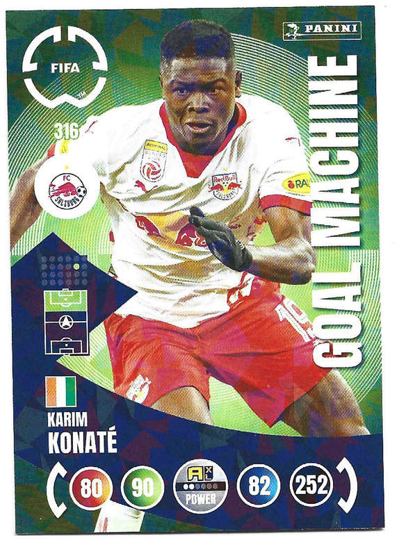 KARIM KONATE - PANINI CLUB WORLD CUP 2025 - FOIL GOAL MACHINE TRADING CARD 316