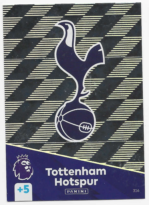 TOTTENHAM HOTSPURS -  PANINI English Premier League 2024/25 - FOIL "CLUB LOGO" TRADING CARD 316