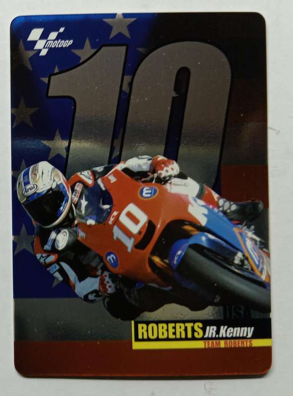 KENNY ROBERTS Jr - MOTO GP 07 `PREZIOSI COLLECTION`  - RARE LOT of 5 FOIL TRADING CARDS