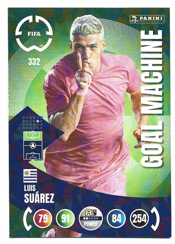 LUIS SUAREZ - PANINI CLUB WORLD CUP 2025 - FOIL GOAL MACHINE TRADING CARD 332