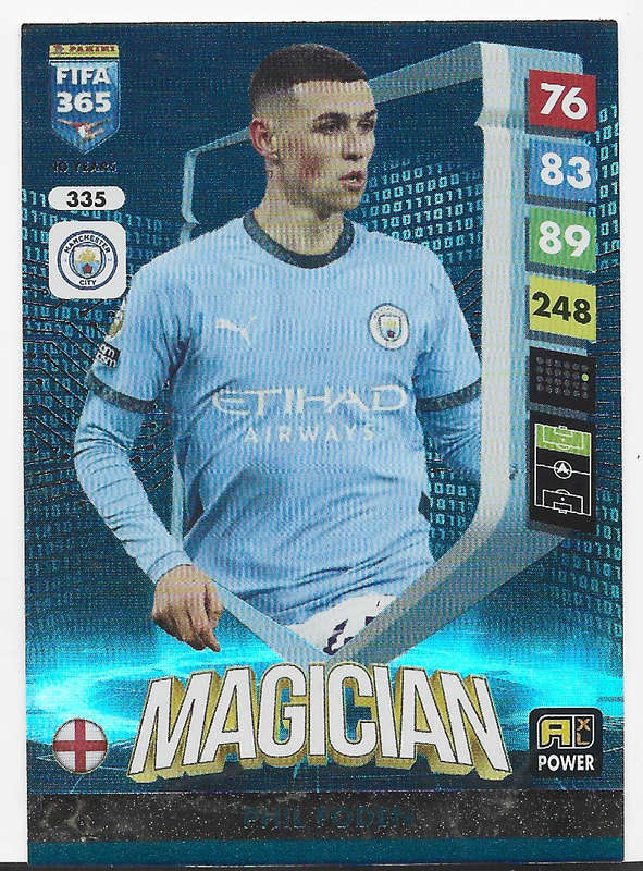 PHIL FODEN - PANINI FIFA 365 COLLECTION 2025 - FOIL "MAGICIAN" TRADING CARD 335