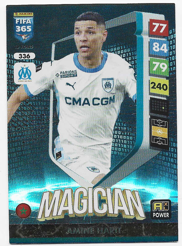AMINE HARIT - PANINI FIFA 365 COLLECTION 2025 - FOIL "MAGICIAN" TRADING CARD 336