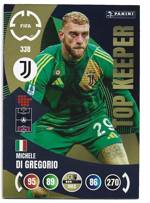 MICHELE DE GREGORIO - PANINI CLUB WORLD CUP 2025 - FOIL TOP KEEPER TRADING CARD 338