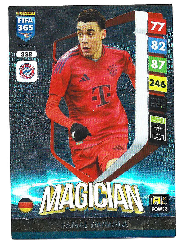JAMAL MUSIALA - PANINI FIFA 365 COLLECTION 2025 - FOIL "MAGICIAN" TRADING CARD 339