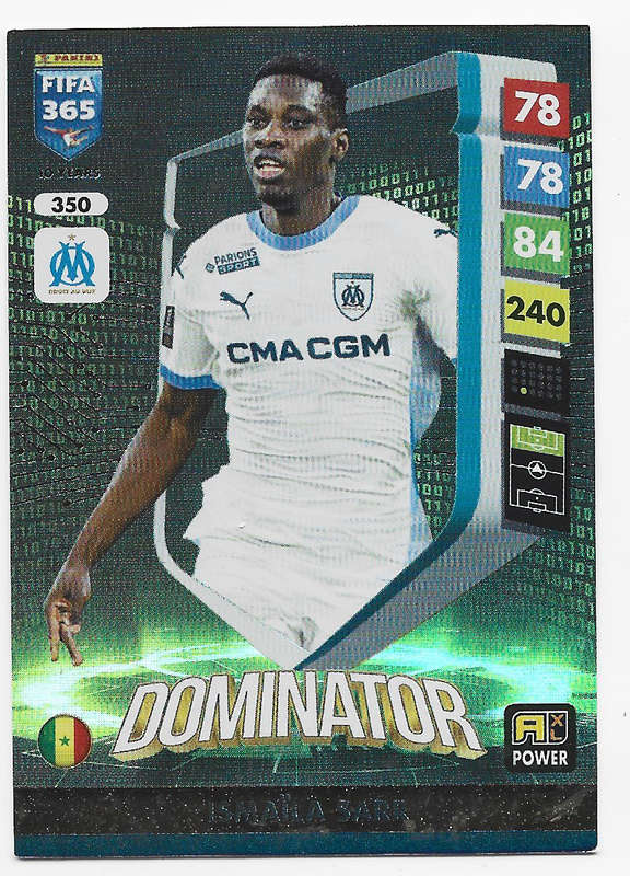 ISMAILA SARR - PANINI FIFA 365 COLLECTION 2025 - FOIL "DOMINATOR" TRADING CARD 350
