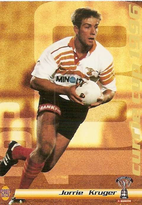 JORRIE KRUGER (FREE STATE) - SPORTS DECK RUGBY COLLECTION  1996 - TRADING CARD 35