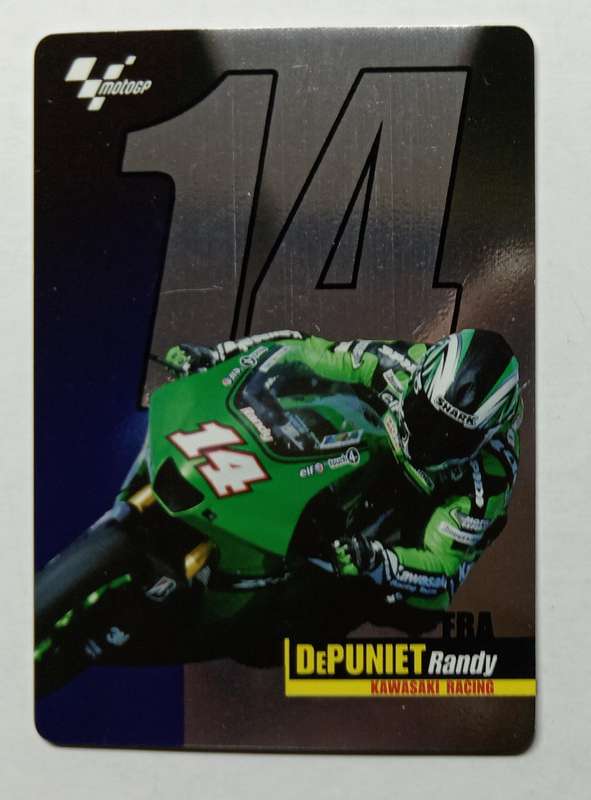 RANDY DePUNIET - MOTO GP 07 `PREZIOSI COLLECTION`  - RARE FOIL TRADING CARD 037