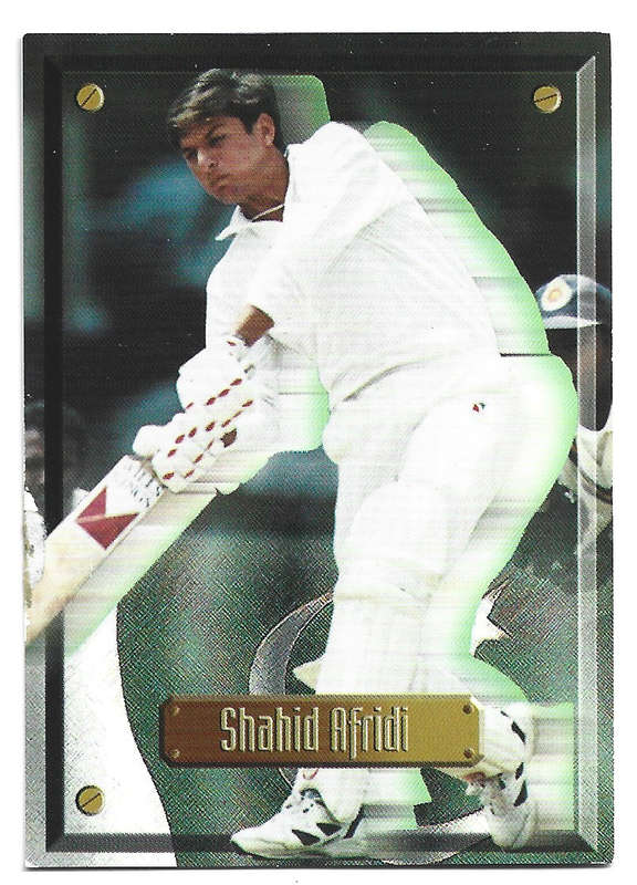 SHAHID AFRIDI (Pakistan) - 1997 SPORTS DECK CRICKET CARD COLLECTION - TRADING CARD 37