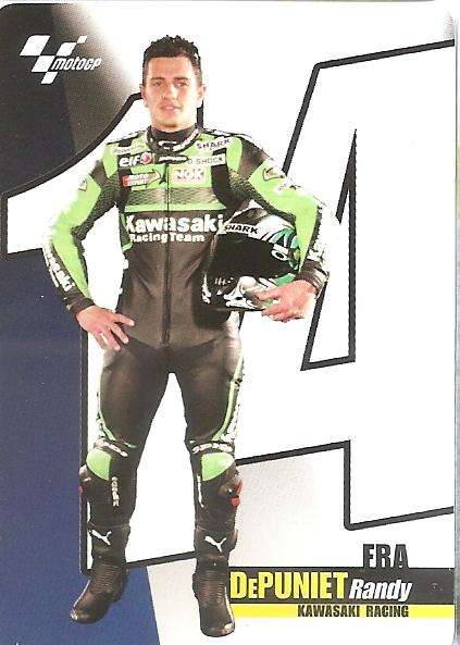 RANDY DePUNIET - MOTO GP 07 `PREZIOSI COLLECTION`  - RIDER KIT TRADING CARD 39