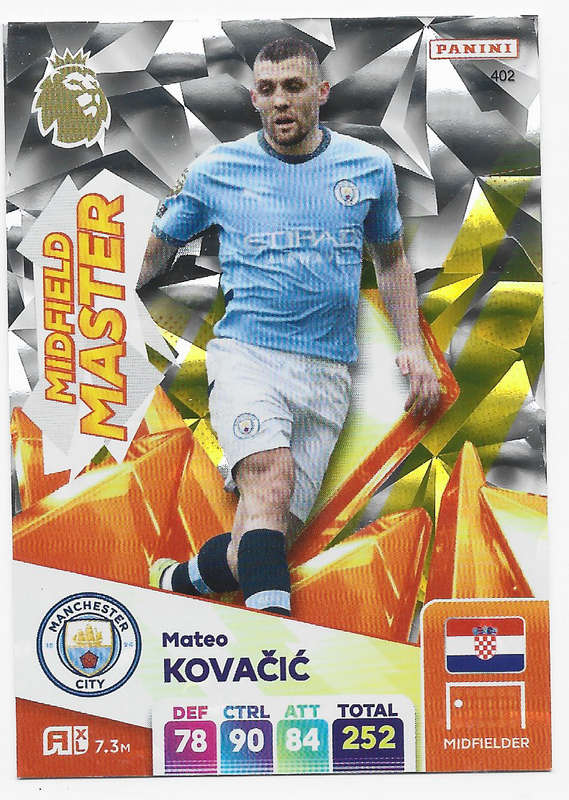 MATEO KOVACIC -  PANINI English Premier League 2024/25 - FOIL "MIDFIELD MASTER" TRADING CARD 402