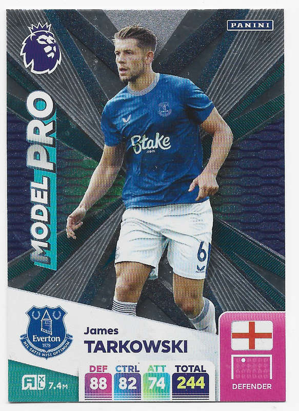 JAMES TARKOWSKI -  PANINI English Premier League 2024/25 - FOIL "MODEL PRO" TRADING CARD 408