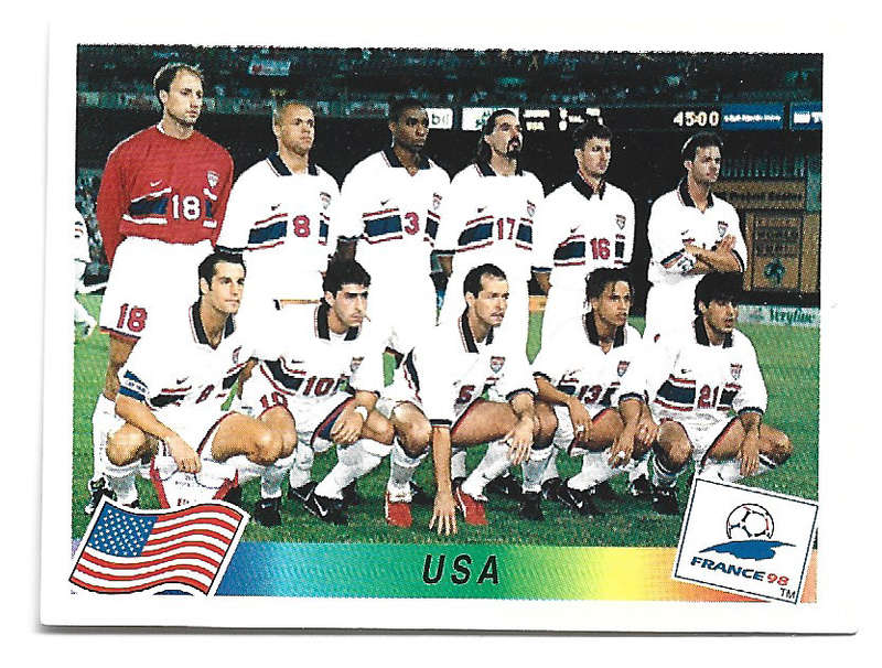 USA - PANINI FIFA WORLD CUP 1998 FRANCE STCKER COLLECTION - ULTRA RARE TEAM STICKER 410