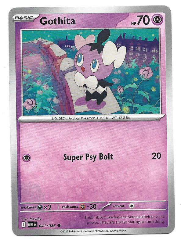 GOTHITA - COMMON  41/86 POKEMON TCG WHITE FLARE TRADING CARD