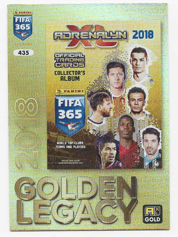 GOLDEN LEGACY - PANINI FIFA 365 COLLECTION 2025 - RARE FOIL "10 YEARS CELEBRATION" TRADING CARD 435