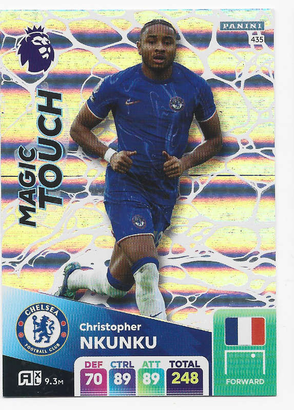 CHRISTOPHER NKUNKU -  PANINI English Premier League 2024/25 - FOIL "MAGIC TOUCH" TRADING CARD 435
