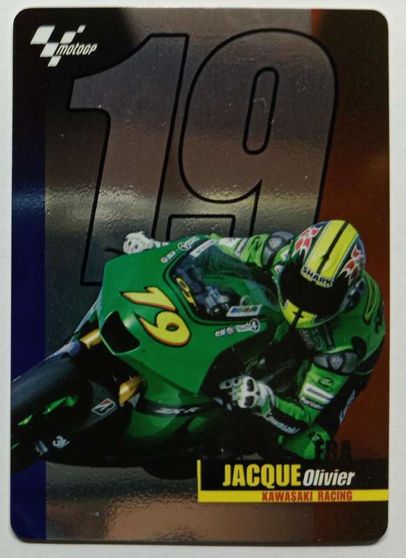 OLIVIER JACQUE - MOTO GP 07 `PREZIOSI COLLECTION`  - RARE FOIL TRADING CARD 043