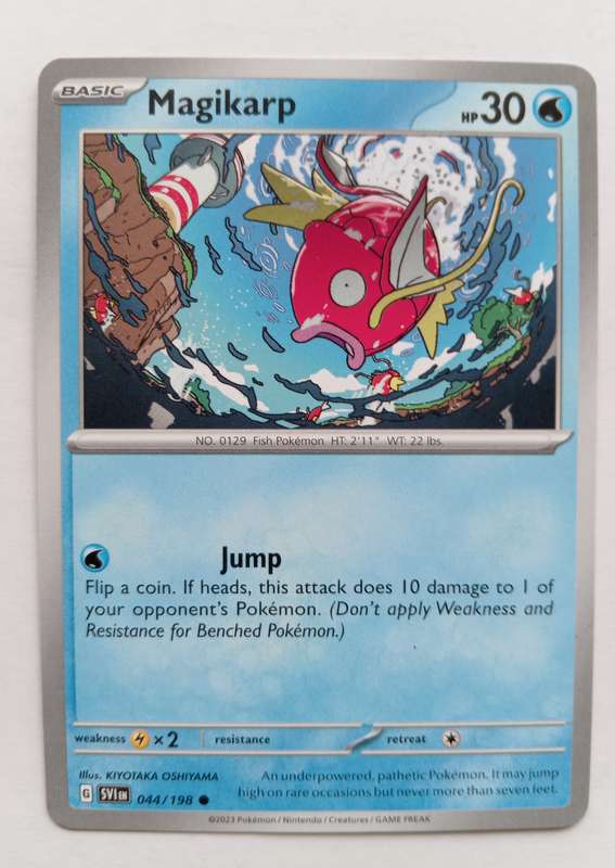 MAGIKARP - POKEMON SCARLET & VIOLET 2023  - COMMON TRADING CARD 44/198 - MINT