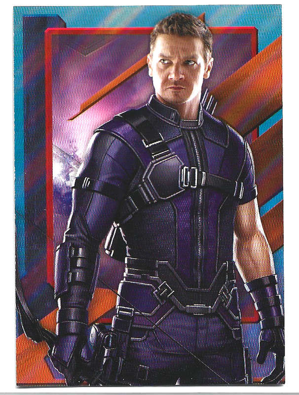 HAWKEYE - PANINI MARVEL `MARVEL CIVIL WAR 2016` - FOIL TRADING CARD 44