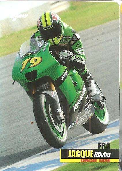 OLIVIER JACQUE - MOTO GP 07 `PREZIOSI COLLECTION`  - RIDER TRADING CARD 44