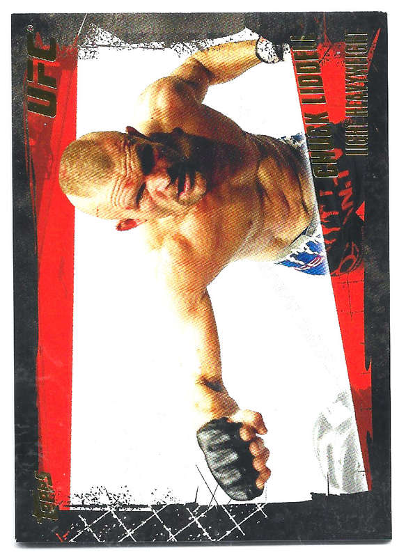 CHUCK LIDDELL - TOPPS UFC 2010 COLLECTION -  GOLD FOIL PARALLEL TRADING CARD 47