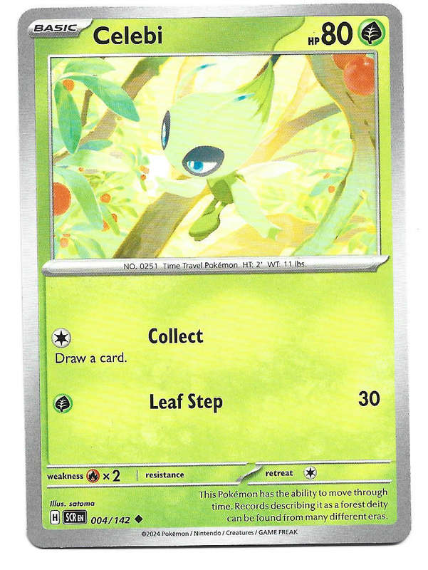 CELEBI -  COMMON  4/142 POKEMON TCG STELLAR CROWN TRADING CARD