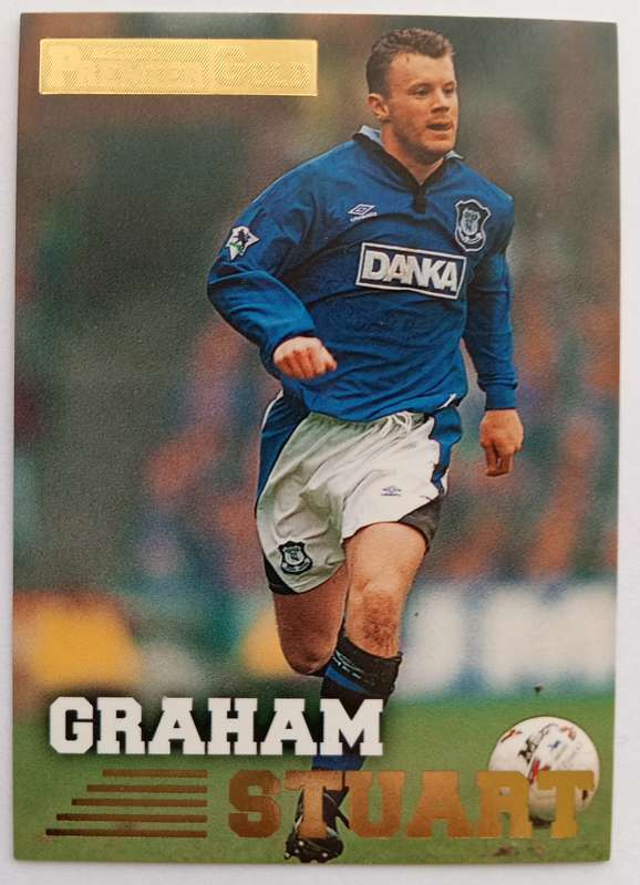 GRAHAM STUART (Everton) - TOPPS PREMIER GOLD COLLECTION 1996/97 - TRADING CARD CARD 52 of 161