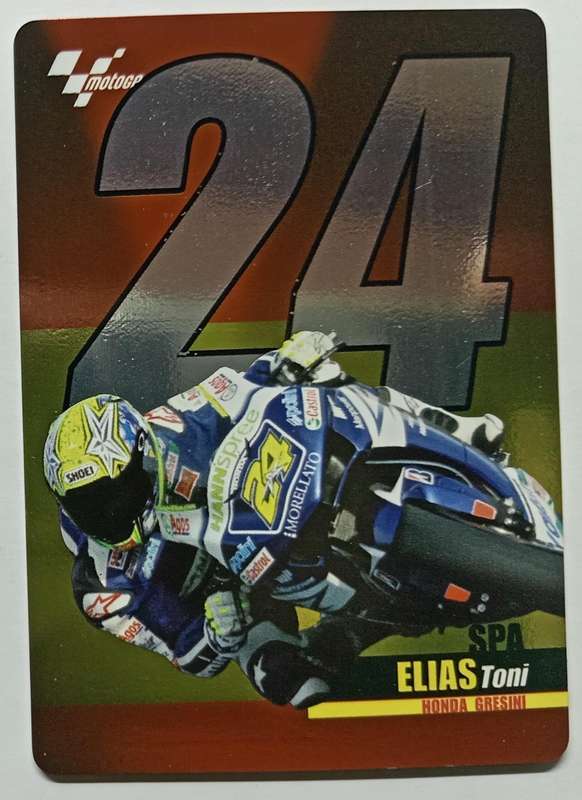 TONI ELIAS - MOTO GP 07 `PREZIOSI COLLECTION`  - RARE FOIL TRADING CARD 055