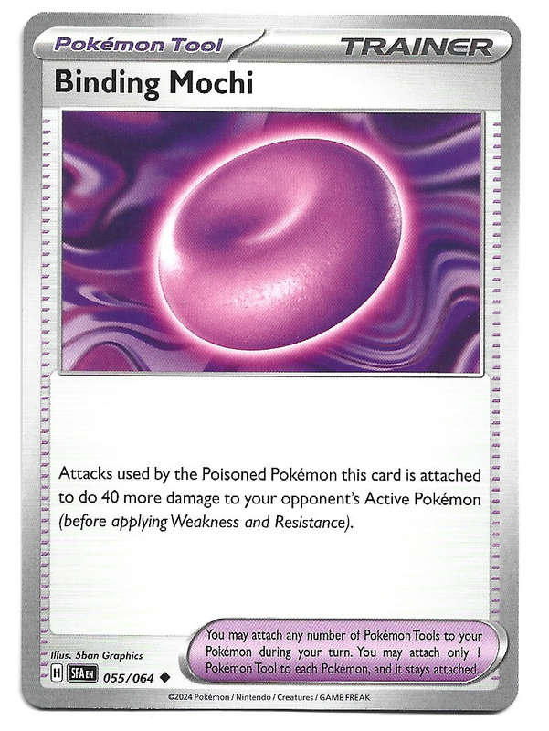 BINDING MOCHI - NON HOLO  55/64 POKEMON TCG SHROUDED FABLE TRADING CARD