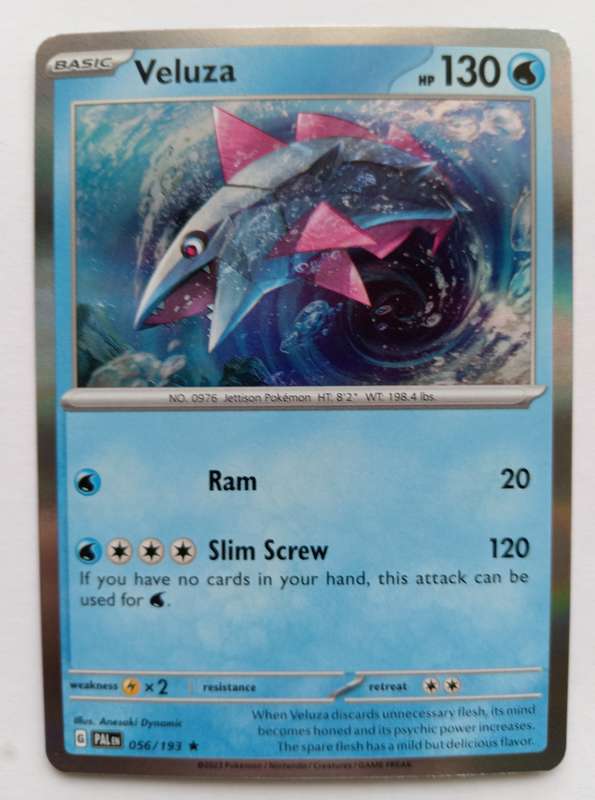 VELUZA - POKEMON NINTENDO PALDEA EVOLVED - HOLO RARE  TRADING CARD 56/193 - MINT