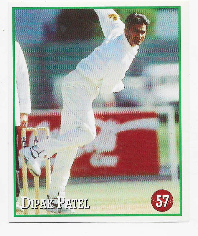 DIPAK PATEL - 199798 SELECT CRICKET STICKER COLLECTION  - STICKER 57