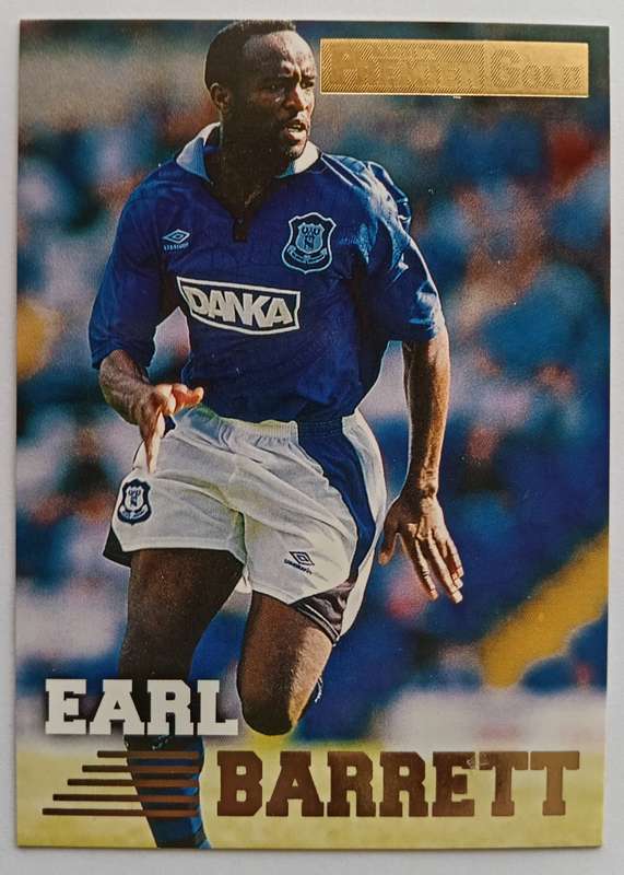 EARL BARRETT (Everton) - TOPPS PREMIER GOLD COLLECTION 1996/97 - TRADING CARD CARD 57 of 161