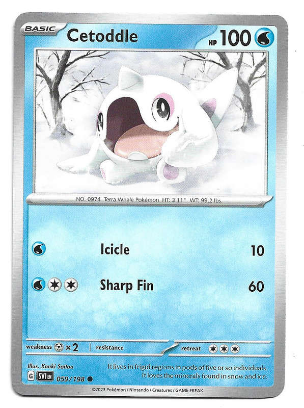 CETODDLE - COMMON  59/198  POKEMON TCG SCARLET & VIOLET TRADING CARD