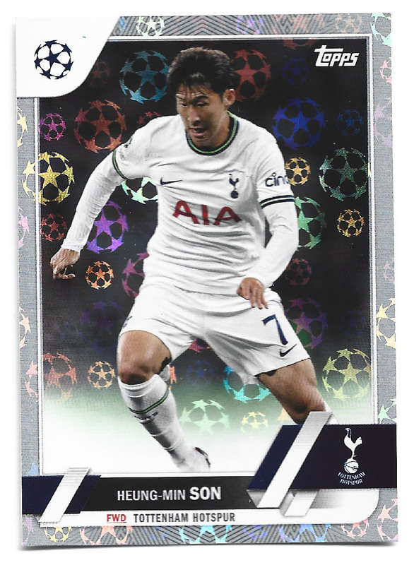 HUENG MIN SON - TOPPS UEFA Champ League 2023 - SILVER FOIL TRADING CARD 5