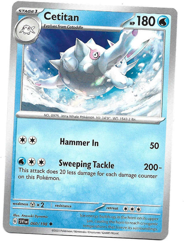 CETITAN - COMMON  60/198  POKEMON TCG SCARLET & VIOLET TRADING CARD